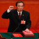 Newly elected head of the National Supervision Commission Yang Xiaodu swears an oath with his hand on the constitution during the 6th plenary session of the first session of the 13th National People's Congress (NPC) at the Great Hall of the People in Beijing, China, 18 March 2018. Delegates of the NPC vote on 18 March to decide on the appointment of the premier, and vice chairpersons of the Central Military Commission (CMC) among others. The NPC has over 3,000 delegates and is the world's largest parliament or legislative assembly though its function is largely as a formal seal of approval for the policies fixed by the leaders of the Chinese Communist Party. The NPC runs alongside the annual plenary meetings of the Chinese People's Political Consultative Conference (CPPCC), together known as 'Lianghui' or 'Two Meetings'.
